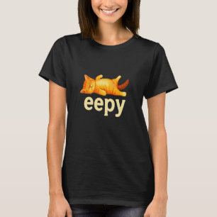 Eepy Cat, Silly Sleepy Cat Meme T-Shirt
