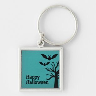 Eerie Bats Premium Keychain, Aqua Keychain