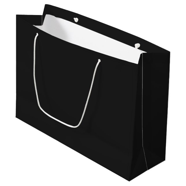 Eerie Black Large Gift Bag (Front Angled)