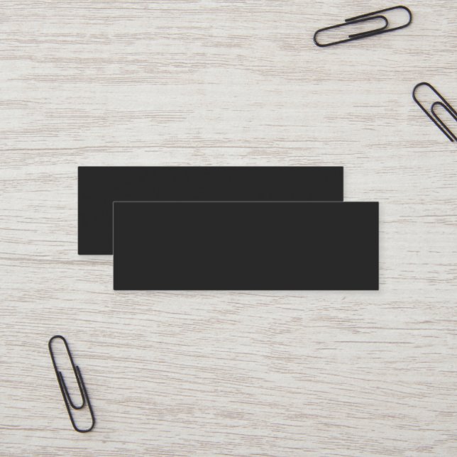 Eerie Black Mini Business Card (Front/Back In Situ)