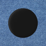 Eerie Black Solid Colour 1 Inch Round Button<br><div class="desc">An intense and sophisticated deep black that exudes timeless elegance.Perfect for those seeking to make a bold statement.This powerful hue captures the essence of mystery and sophistication.This rich black colour is the ultimate choice for a striking and refined aesthetic.</div>