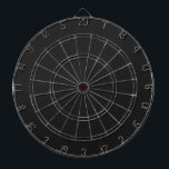 Eerie Black Solid Colour Dartboard<br><div class="desc">An intense and sophisticated deep black that exudes timeless elegance.Perfect for those seeking to make a bold statement.This powerful hue captures the essence of mystery and sophistication.This rich black colour is the ultimate choice for a striking and refined aesthetic.</div>