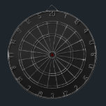 Eerie Black Solid Colour Dartboard<br><div class="desc">An intense and sophisticated deep black that exudes timeless elegance.Perfect for those seeking to make a bold statement.This powerful hue captures the essence of mystery and sophistication.This rich black colour is the ultimate choice for a striking and refined aesthetic.</div>