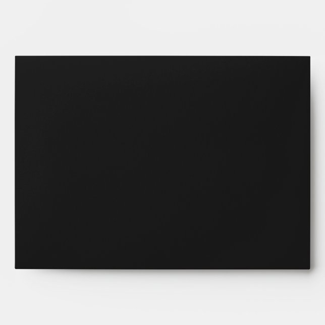 Eerie Black Solid Colour Envelope (Front)