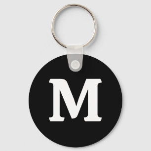 Eerie Black Solid Colour Keychain