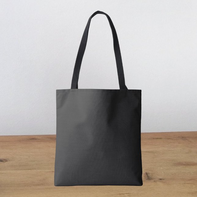 Eerie Black Solid Colour Tote Bag (Creator Uploaded)