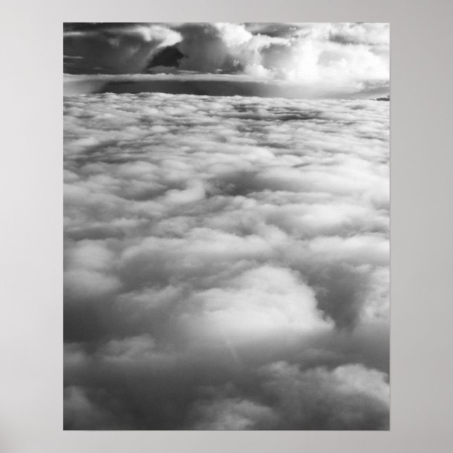 Eerie cloudscape at sunrise. poster (Front)
