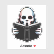 Eerie Ghost With Book - Creepy Halloween Art