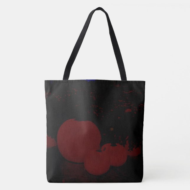 Eerie Glowing Pumpkins on a Tote Bag (Front)