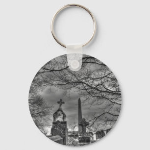 eerie graveyard keychain