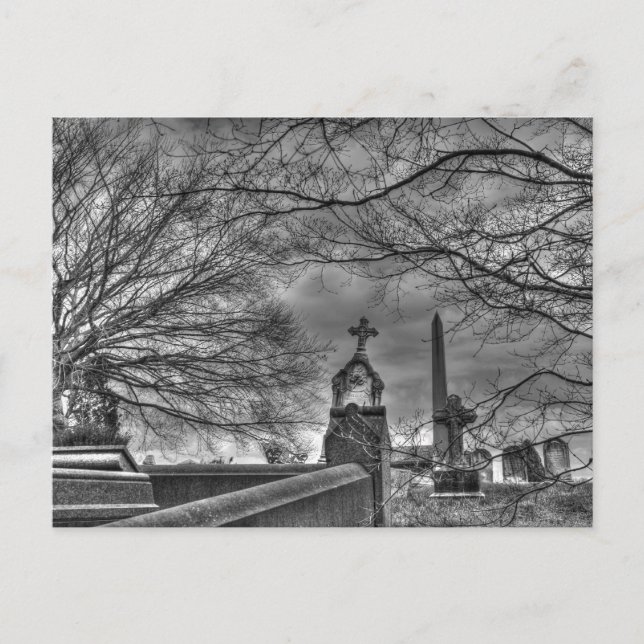eerie graveyard postcard (Front)