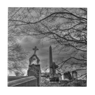 eerie graveyard tile