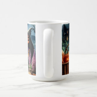 Eerie Halloween Night Watercolor Coffee Mug