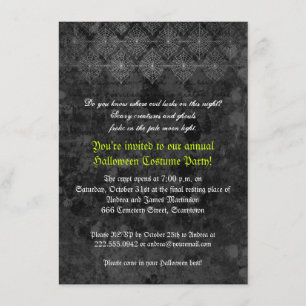 Eerie Halloween Party invitation