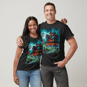 Eerie House by the Haunted Cemetery (1) T-Shirt