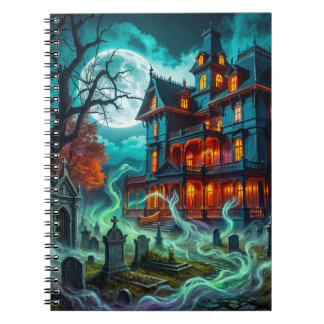 Eerie House by the Haunted Cemetery Notebook