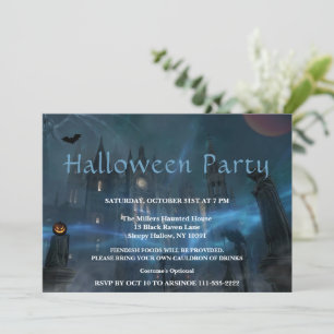 Eerie Night Halloween Fête Invitation