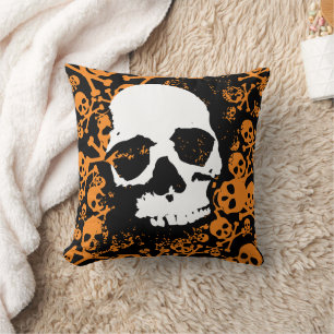 Eerie Symmetry: A Vibrant Array of Colourful Human Throw Pillow