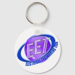 EET ORB SWOOSH LOGO ELECTRICAL ENGINEERING TECH KEYCHAIN