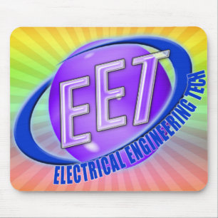 EET ORB SWOOSH LOGO ELECTRICAL ENGINEERING TECH MOUSE PAD