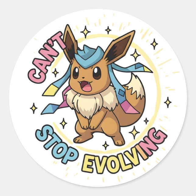 Eevee Evolution Sticker | Pokemon Evolution Pack V (Front)
