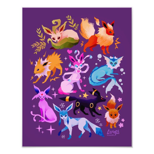 Eeveelutions dark purple print (Front)