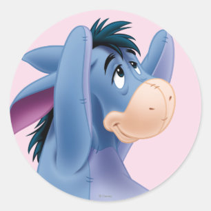 Eeyore 5 classic round sticker