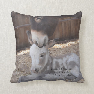 Eeyore and Angel Throw Pillow