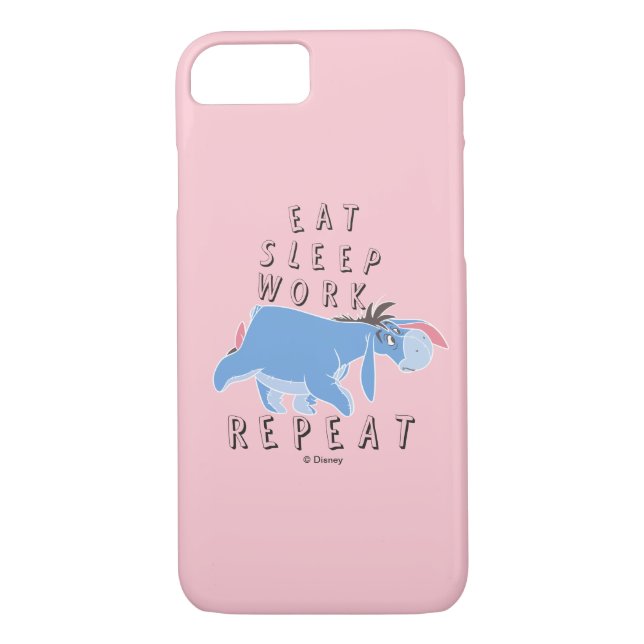 Eeyore | Eat Sleep Work Repeat Case-Mate iPhone Case (Back)