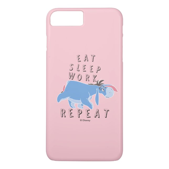 Eeyore | Eat Sleep Work Repeat Case-Mate iPhone Case (Back)