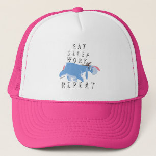 Eeyore   Eat Sleep Work Repeat Trucker Hat