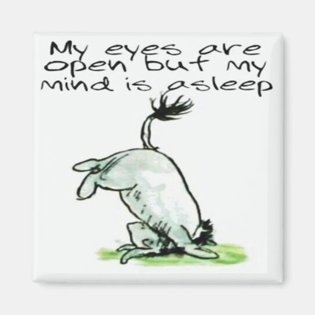 Eeyore funny quote gift magnet (Front)