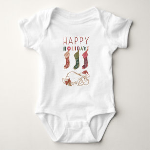 Eeyore Happy Holidays Baby Bodysuit