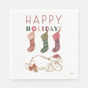 Eeyore Happy Holidays Napkin