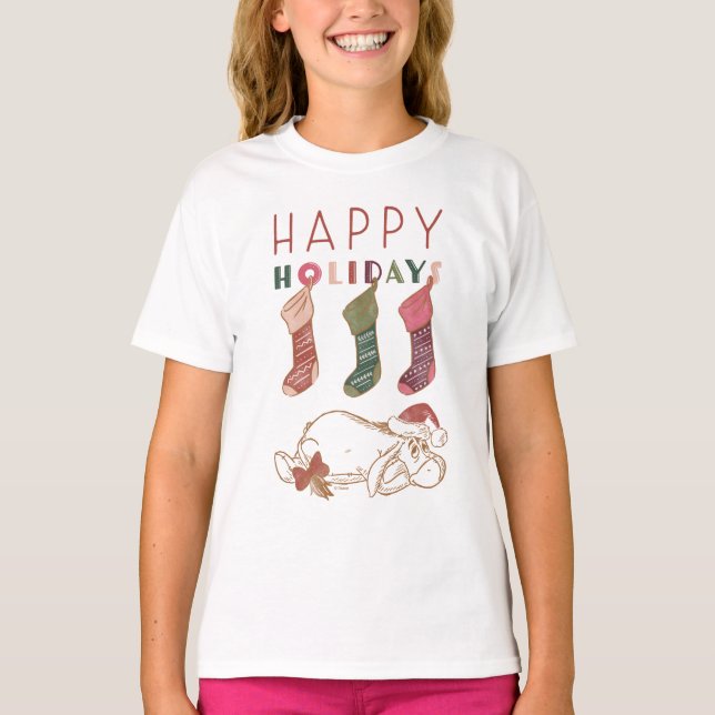 Eeyore | Happy Holidays T-Shirt (Front)