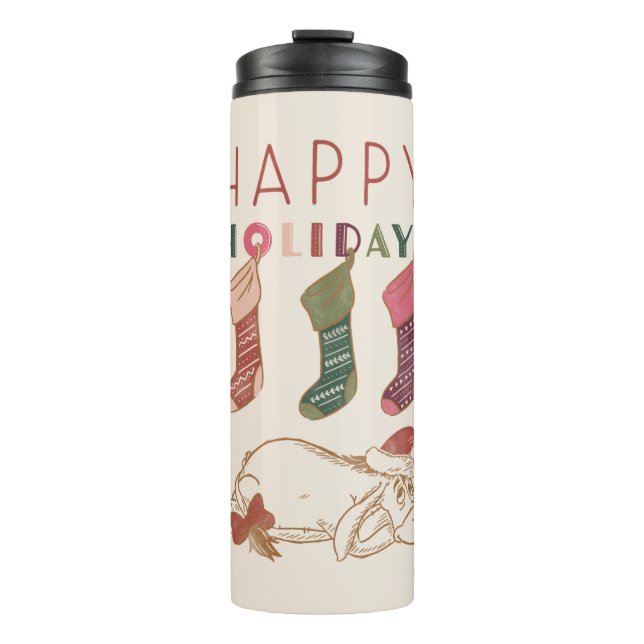 Eeyore | Happy Holidays Thermal Tumbler (Front)