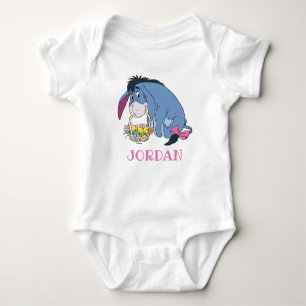 Eeyore Holding Easter Basket Full of Baby Chicks Bodysuit