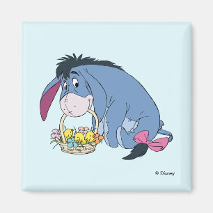 Eeyore Holding Easter Basket Full of Baby Chicks Magnet