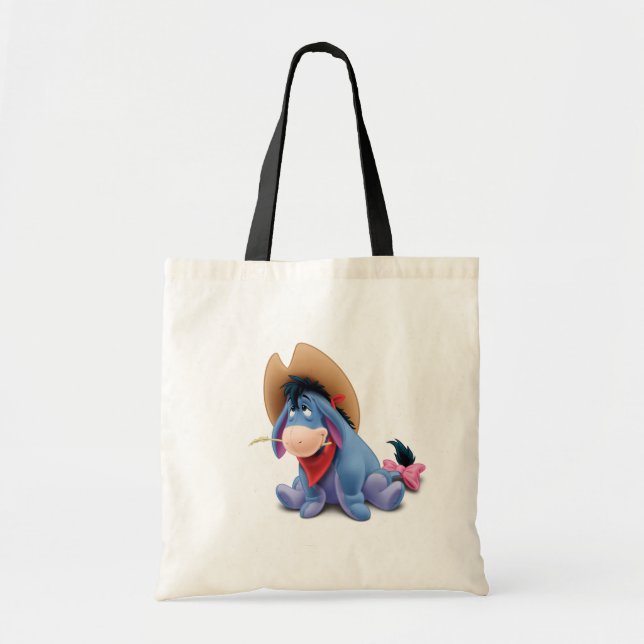 Eeyore in Cowboy Costume Tote Bag (Front)