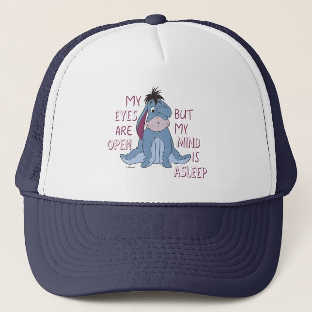 Eeyore | My Mind is Asleep Quote Trucker Hat (Front)
