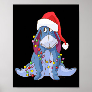 Eeyore Santa Claus  Poster