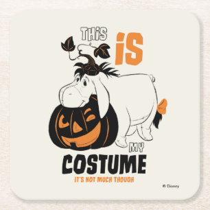 Eeyore   This is my Costume Square Paper Coaster