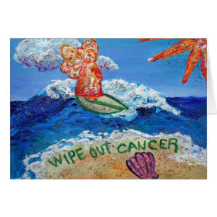 Effacer Cancer Angel Art Cartes de voeux personnal