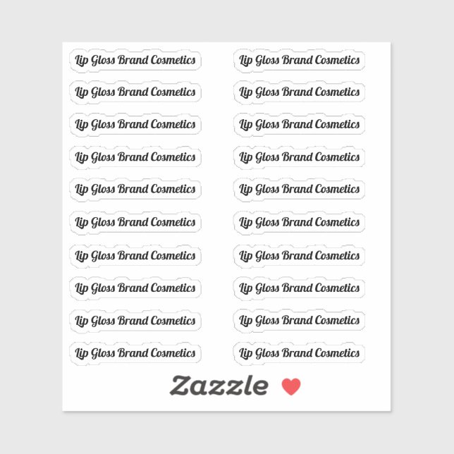 Effacer le Étiquette de tube de brillance de la lè (Feuille)