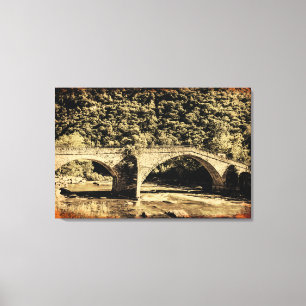 EFFECT GRUNGE on medieval on canvas print