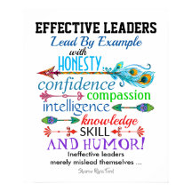 Effective Leaders Poster - Humor