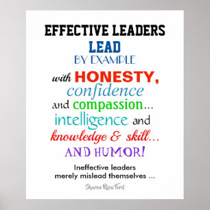Effective Leaders Poster - Humour