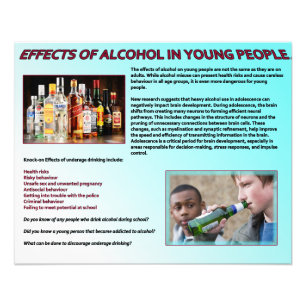 Effects of Alcohol on Young People Photo Print