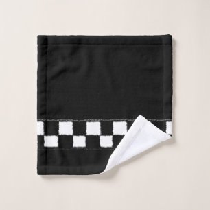 Effet Checkered noir et blanc d'éclaboussure