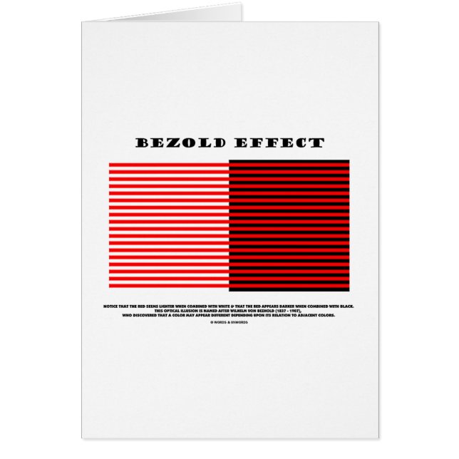 Effet de Bezold (illusion optique) (Devant)